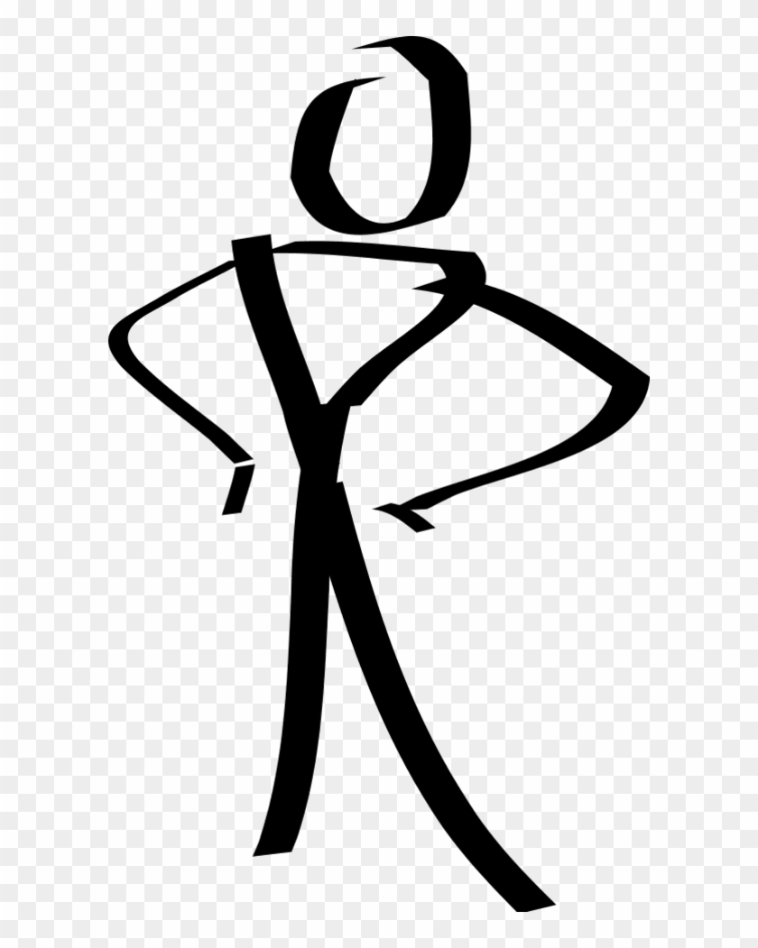 Man Woman Waiter Resturant - Stick Figure Clip Art #91185