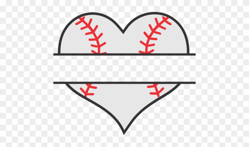 Baseball Heart Split - Baseball Heart #91369