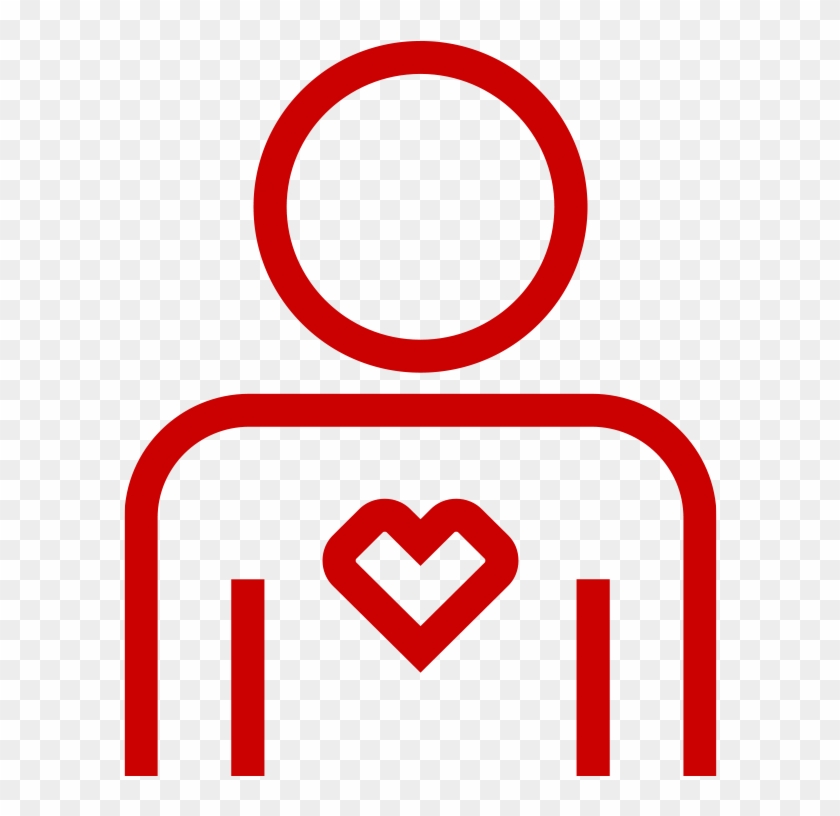 Person And Heart Icon - Circle #91773