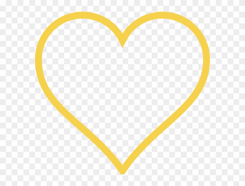 How To Set Use Light Gold Heart Svg Vector - White Heart Outline Transparent #92064