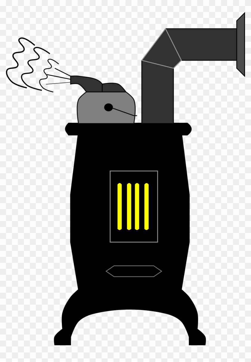 Wood Stove Clipart - Wood-burning Stove #92079