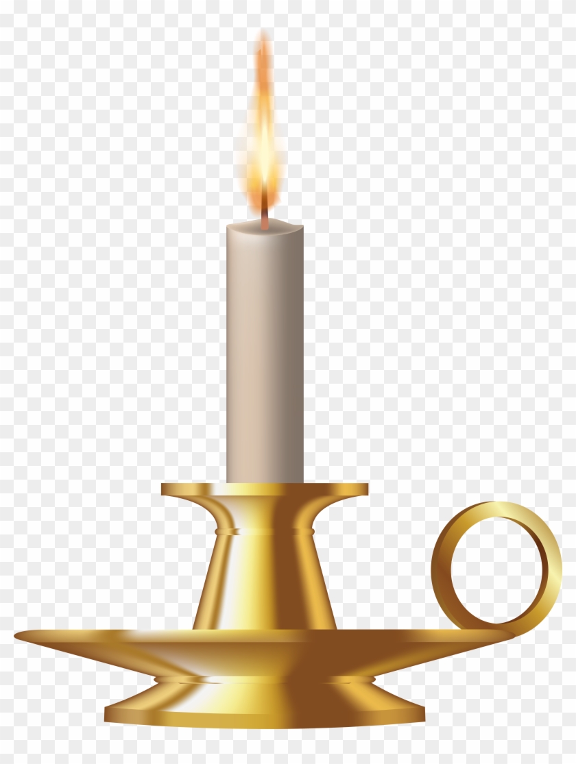 Gold Candlestick Png Clip Art - Gold Candlestick Png Clip Art #92106