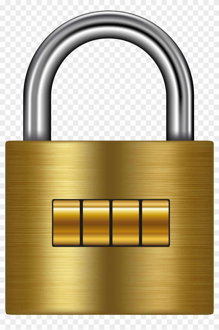 Lock Gold Png Clip Art - Clip Art #92168