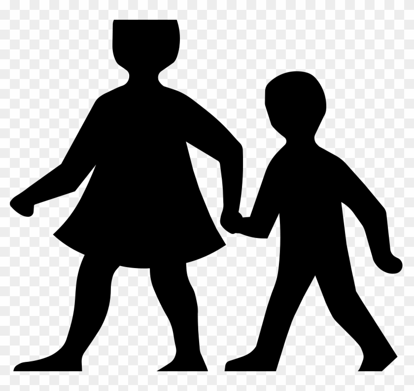 Children Silhouette Clip Art #92190