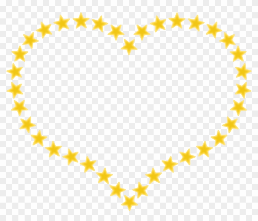 Clip Art Details - Star In Heart Shape #92202