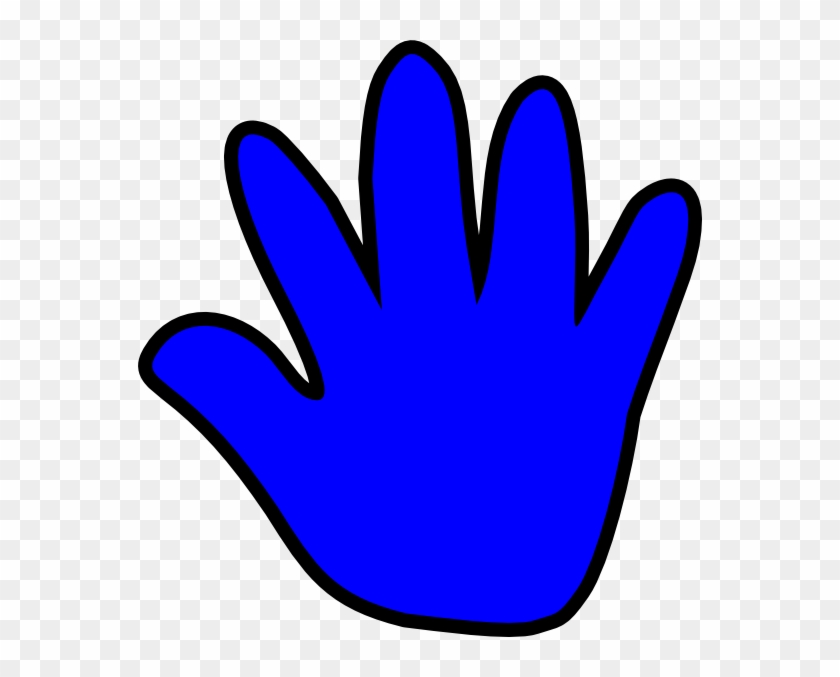 Handprint Clipart Child Handprint Blue Clip Art At - Clip Art #92218