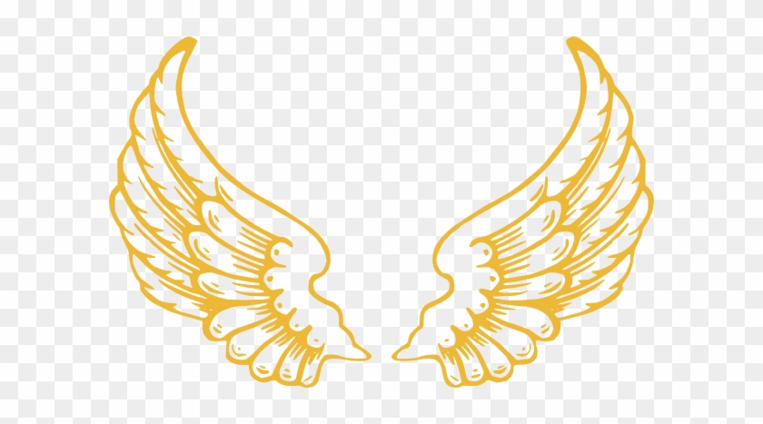 Gold Wings Clip Art - Angel Wings With Halo #92264