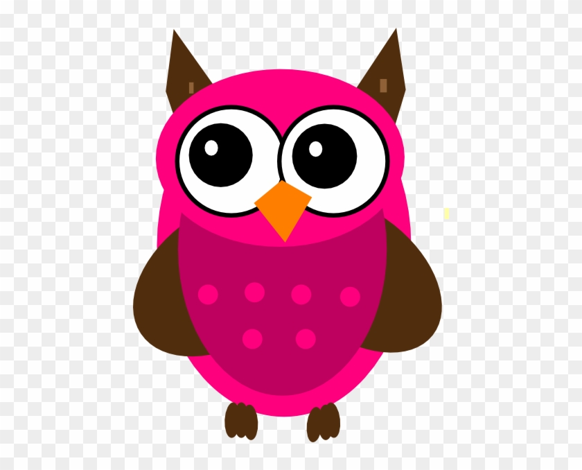 Free Pink Owl Clipart Image - Owls Vector Clip Art #92267