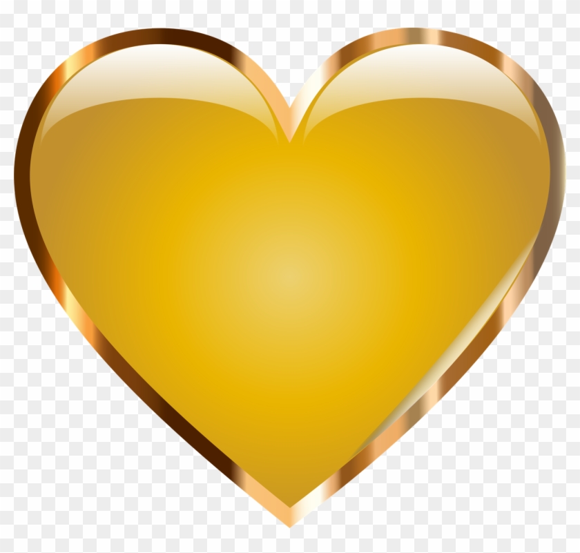 Medium Image - Gold Heart #92333