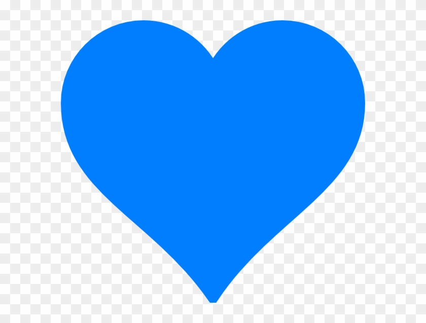 Blue Heart Kokoro Clip Art - Blue Heart Clipart #92342