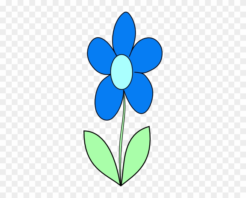 Blue Flower Clip Art At - Clip Art Blue Flower #92436