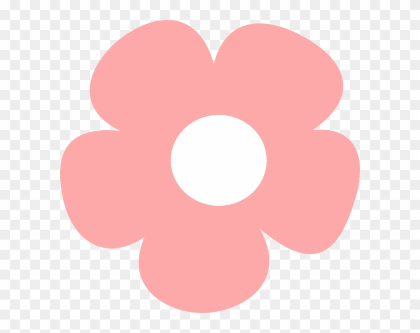 Simple Pink Flower Clip Art Vector Clip Art Online - Simple Flower Clipart #92476