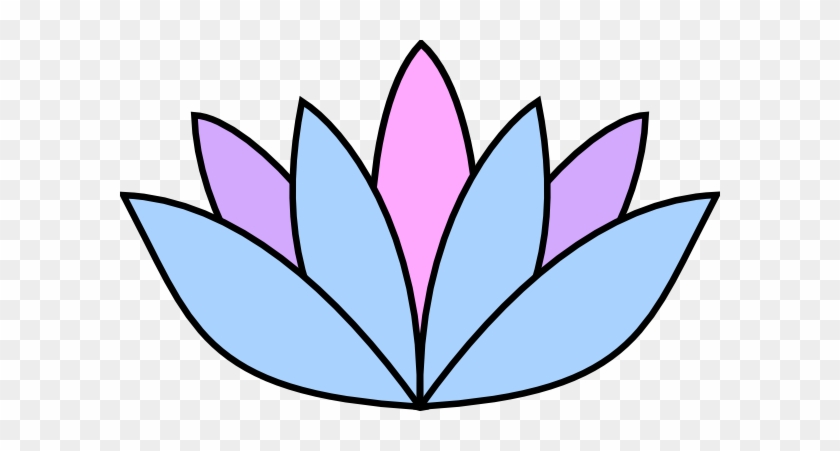 Lavender Flower Clip Art - Easy Draw Lotus Flower #92570