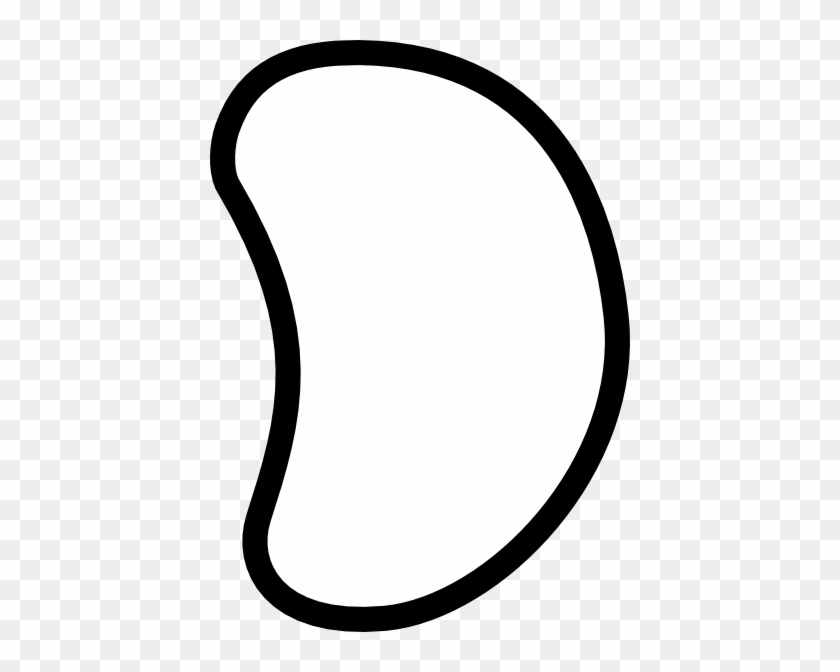 Jelly Bean Bean Clip Art At Vector Clip Art Free - Jelly Bean Clipart Black And White #92891