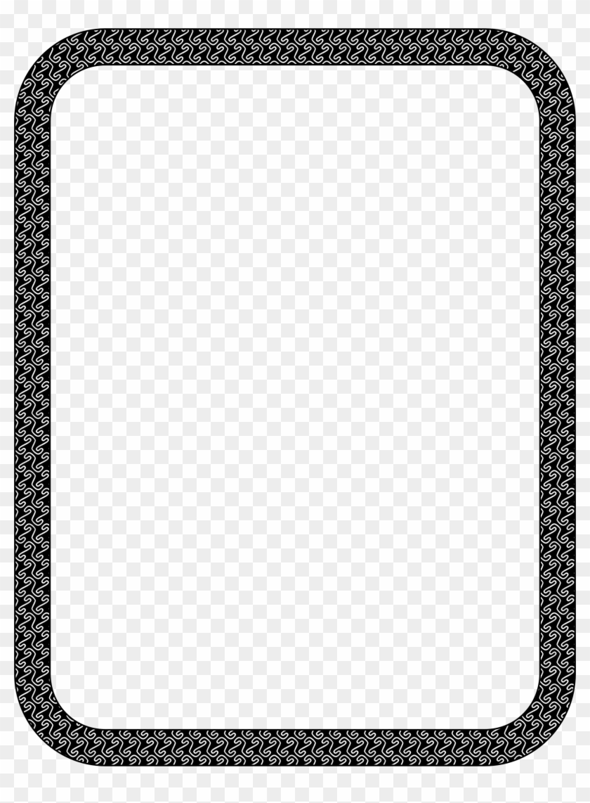 Winter - Love Heart Border Black And White #92903