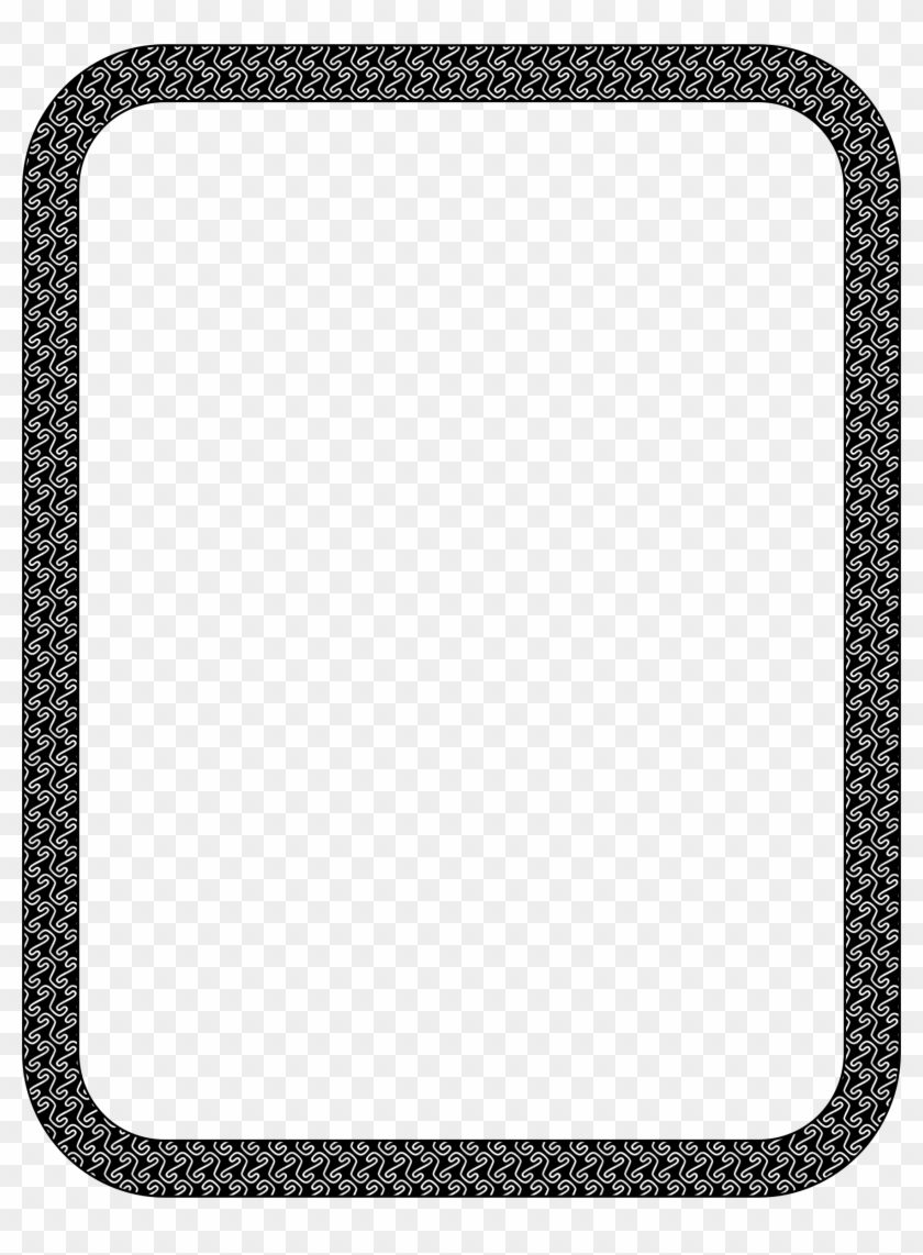 Winter - Love Heart Border Black And White #92903