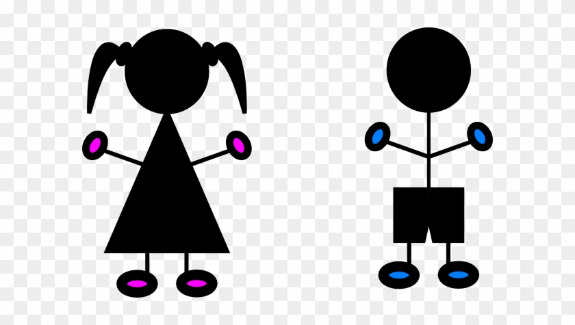 Sign Clipart Toilet - Boy And Girl Silhouette #93006