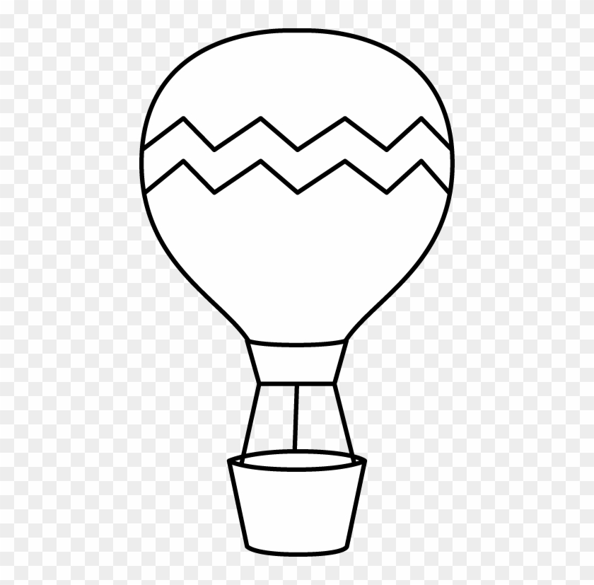 Enjoyable Inspiration Air Balloon Clipart Black And - Hot Air Balloon Clipart Black And White #93044