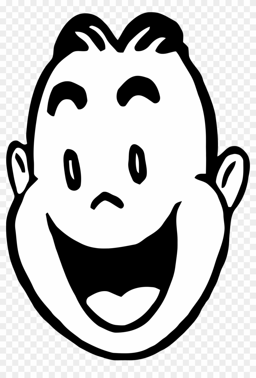 Big Image - Happy Clipart Black And White #93118