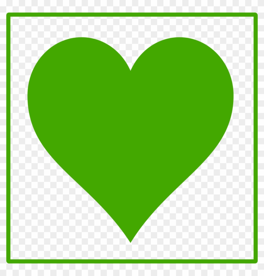 Green Heart Clipart #93217