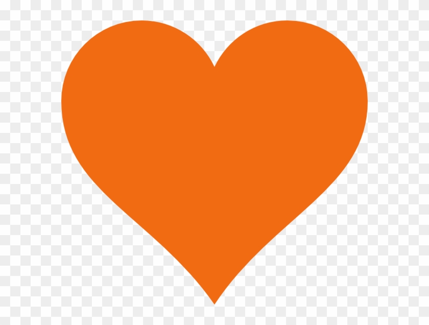 Clipart Info - Orange Heart Clipart #93311