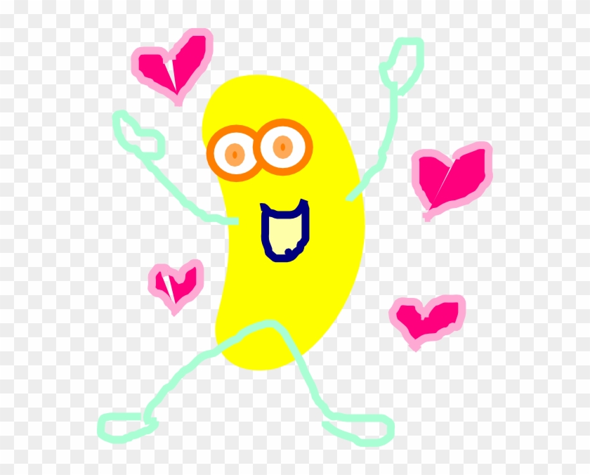 Yellow Jumping Jelly Bean Clip Art At Vector Clip Art - Free Animated Clipart Jelly Bean #93392