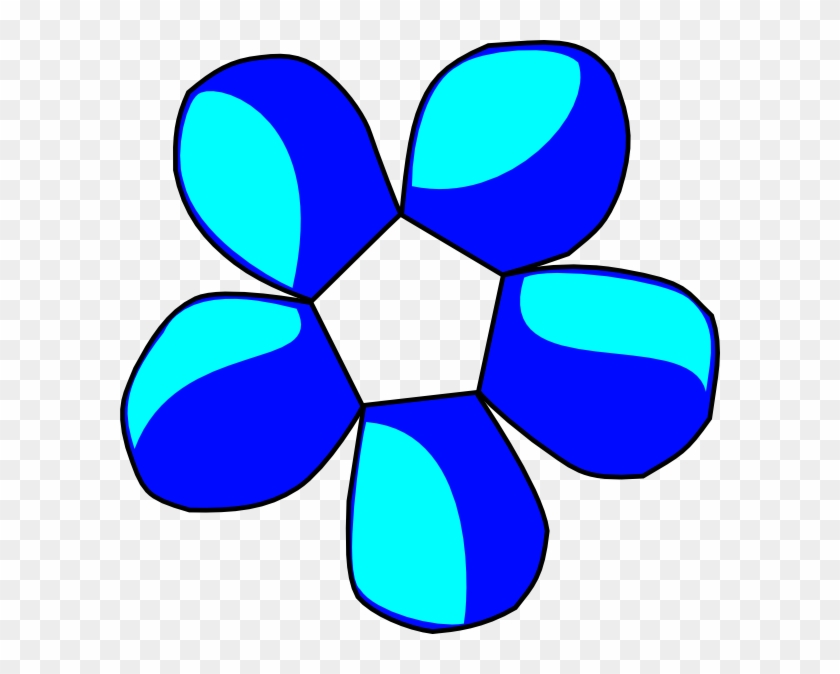 Blue Flower Clip Art - Flower Clip Art #93414