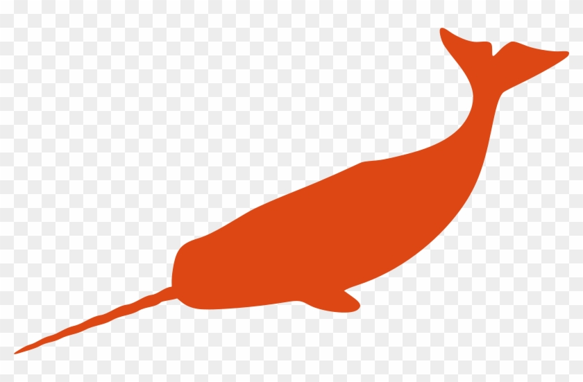 Similar Clip Art - Narwhal Stencil #93443