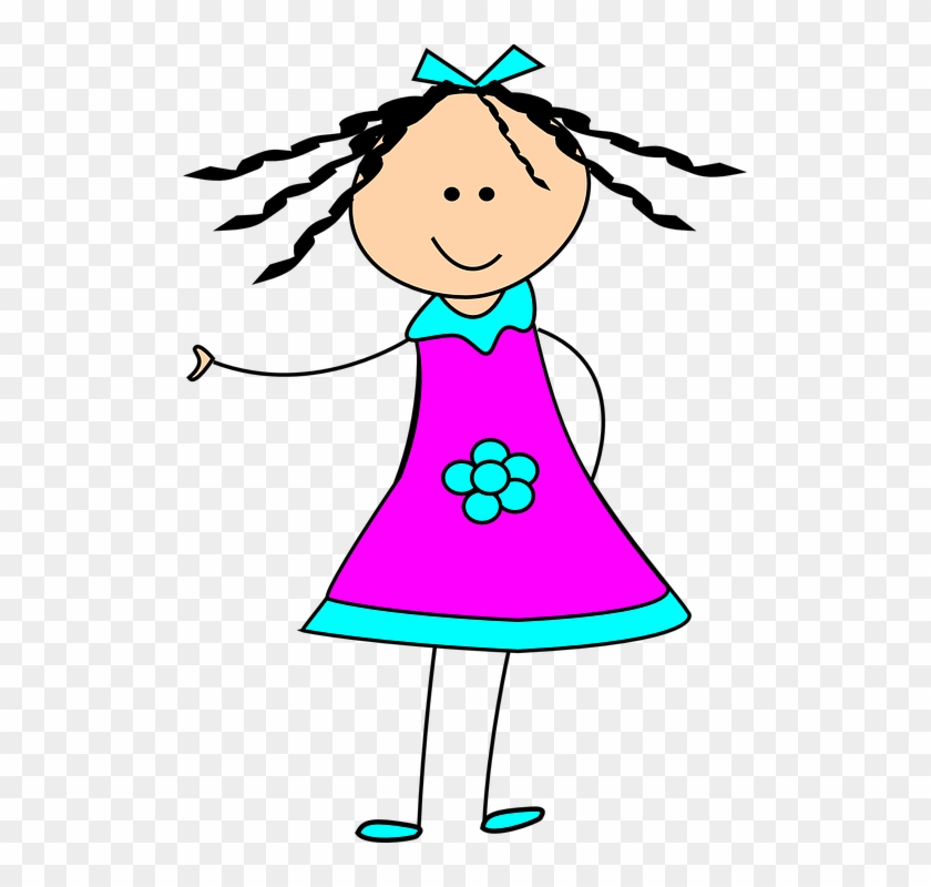 Clipart Of Small Girl Little Happy Clip Art At Clker - Happy Girl Clipart #93526