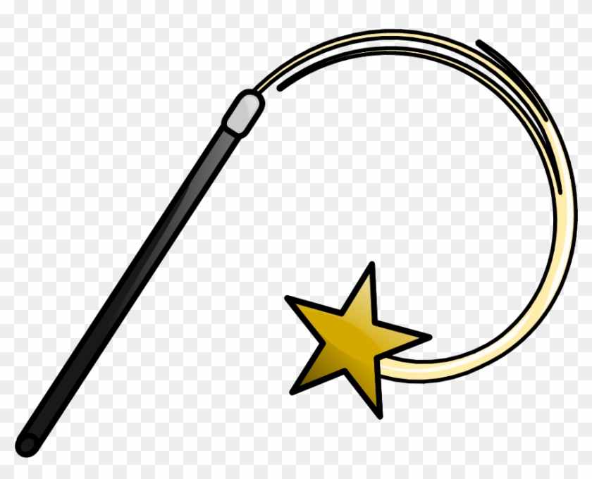 Magic Wand Small Clipart 300pixel Size, Free Design - Magic Wand Clipart #93572