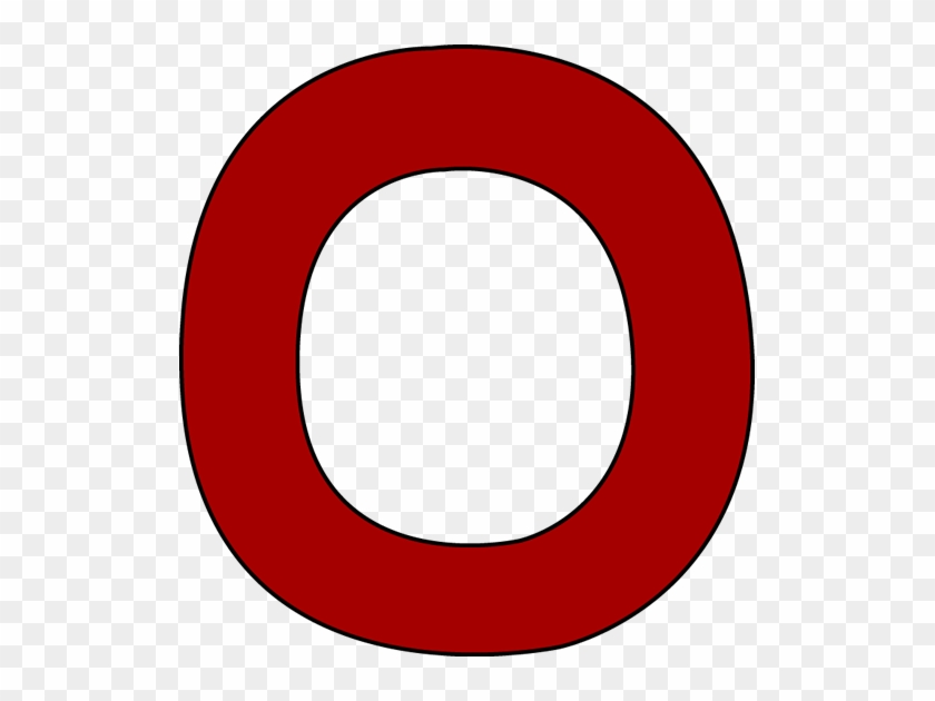 Red Letter O Clip Art Image Clipart Of Alphabet - Letter O Clipart #93600