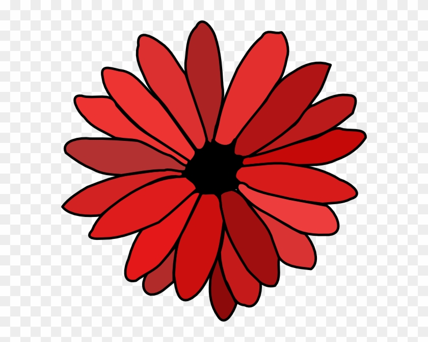 Red Flower Clip Art #93635