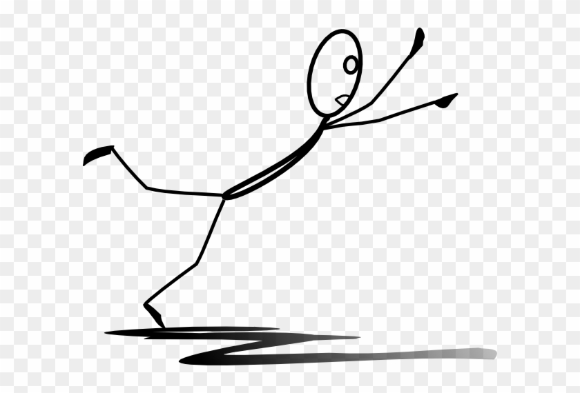 Animated Person Falling Clipart - Stick Man Falling Down #93638