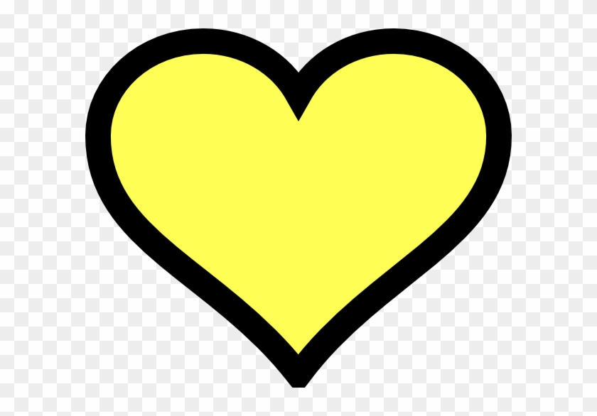 Yellow Heart Clipart #93829