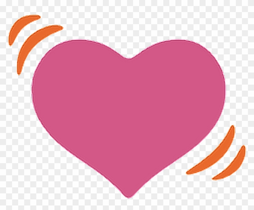 Ftestickers Heart Heartbeat Love Emoji - Android Heart Emoji Transparent #93873