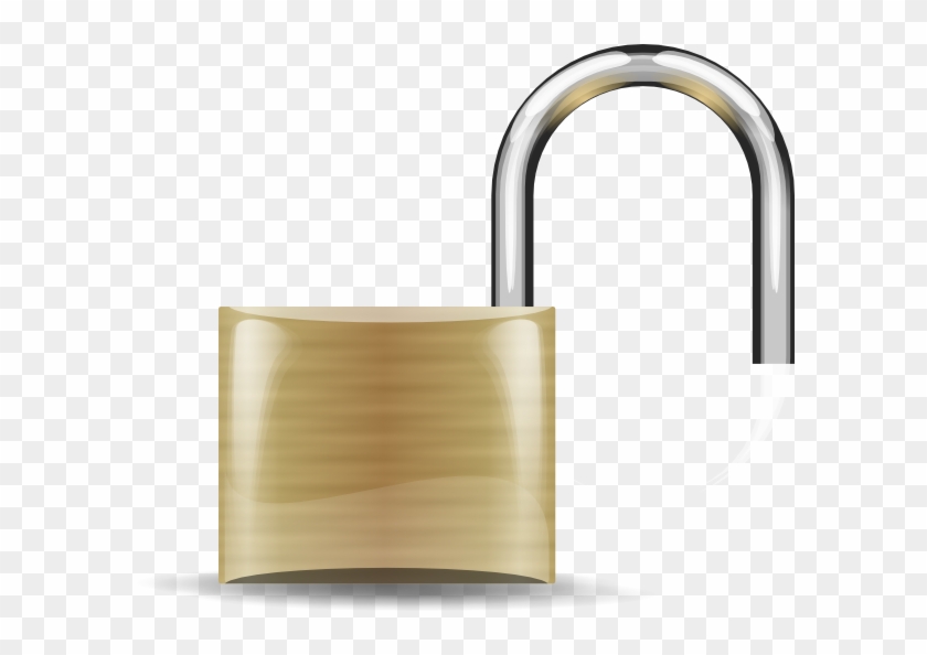 Free Vector Lockopen Clip Art - Pad Lock #94005