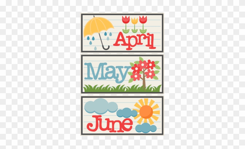 Cute May Clipart Clipartfox - April May June Clipart #94148