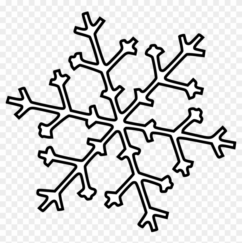 Cartoon Cosmetology Clipart Snowflake Clipart Free - Snowflake Line Art #94162