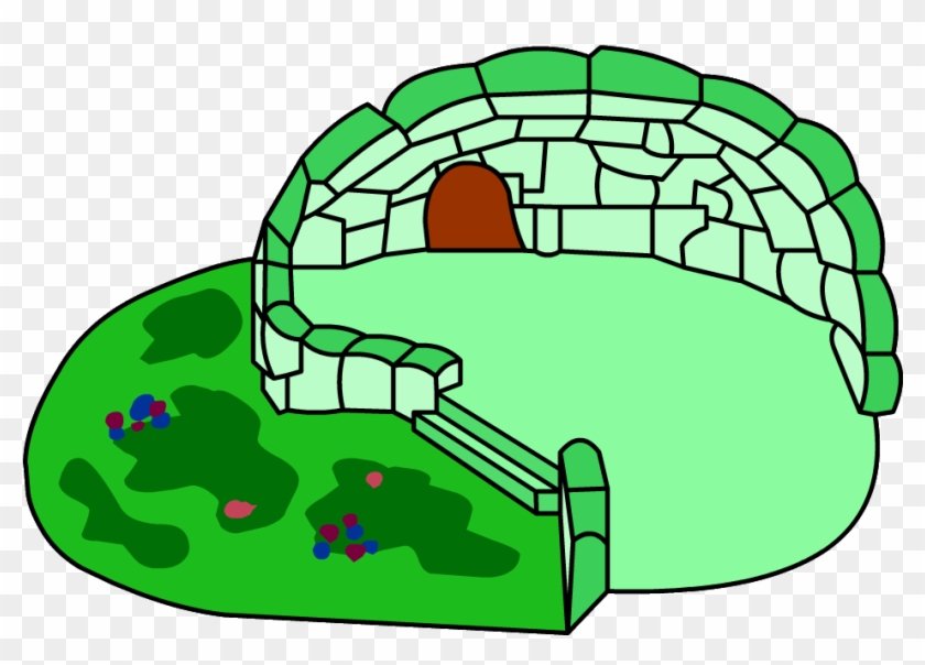 Green Clover Igloo - Club Penguin Green Igloo #94385