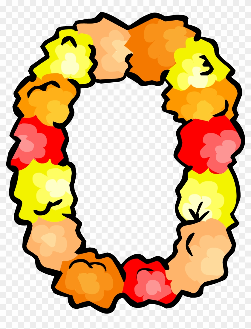 Lei Clipart - Hawaiian - Winter Luau Club Penguin #94421