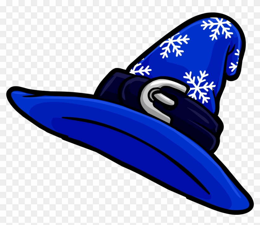 Cowbpy Hat Blue Clip Art - Wizard Hat Club Penguin #94428