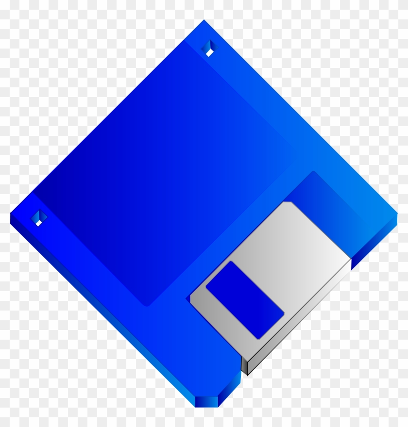 Blue Floppy Disk #501276