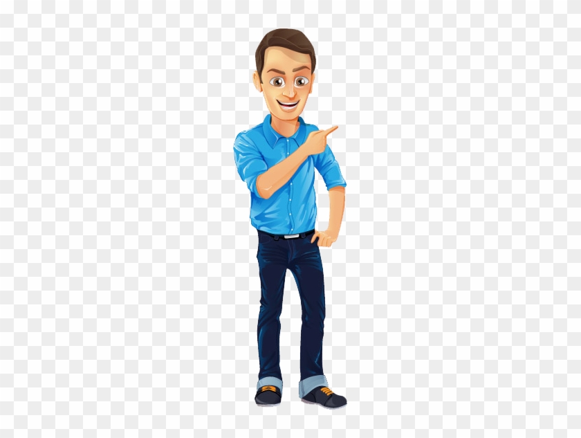 Explore Blue Shirts, Jeans And More - Male Vector Character #501345