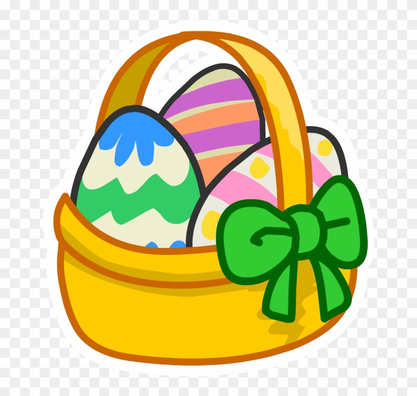 Easter Basket P - Easter Egg Basket Cartoon #501898