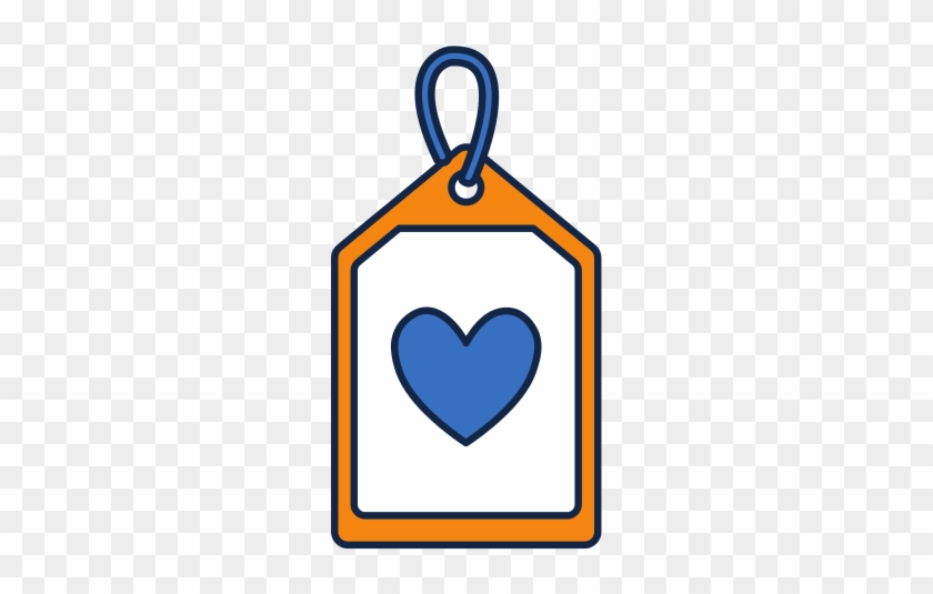 Tag With Heart Vector Icon Illustration - Tag With Heart Vector Icon Illustration #502041