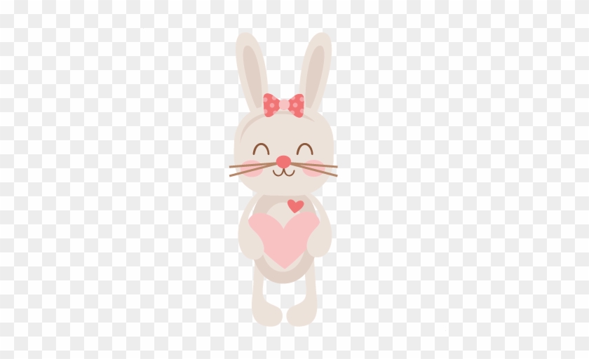 Love Bunny Svg Scrapbook Cut File Cute Clipart Files - Scalable Vector Graphics #502108