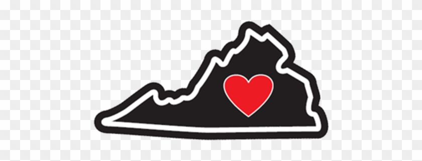 Heart In Virginia Va Sticker,all-weather High Quality - Sticker #502151