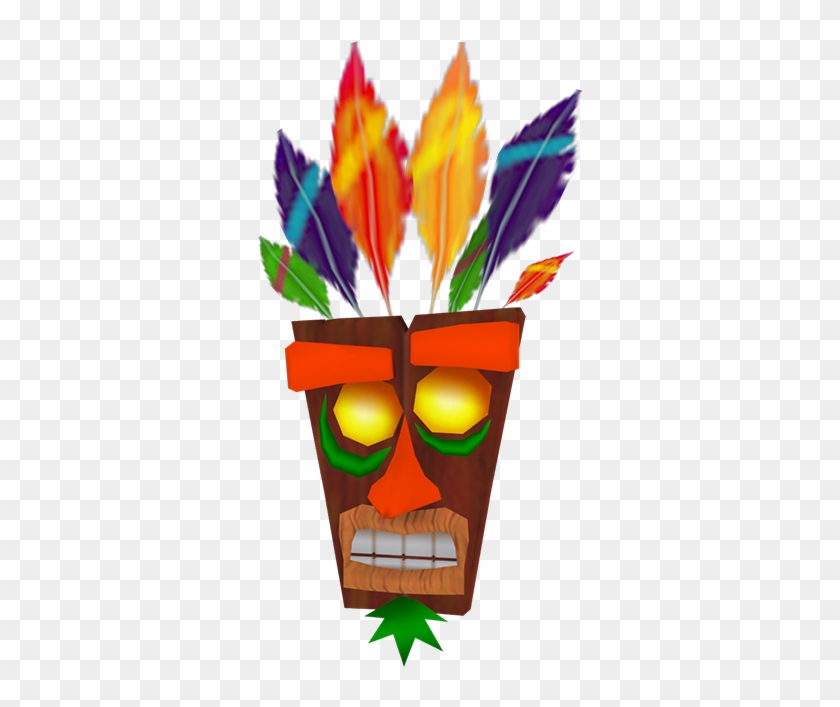 Aku Aku The Wrath Of Cortex - Crash Bandicoot Mask Name #502476