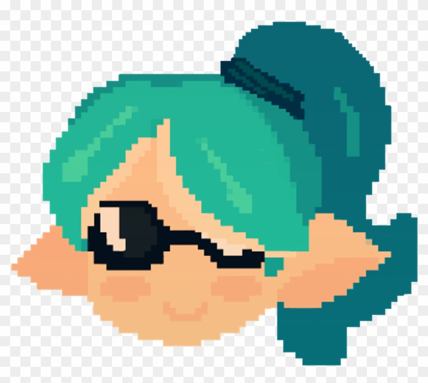 A Lil Inkling Gal I Drew Uwu Art Pixel Inkling Splatoon - Pine Tree Air Freshener #502355