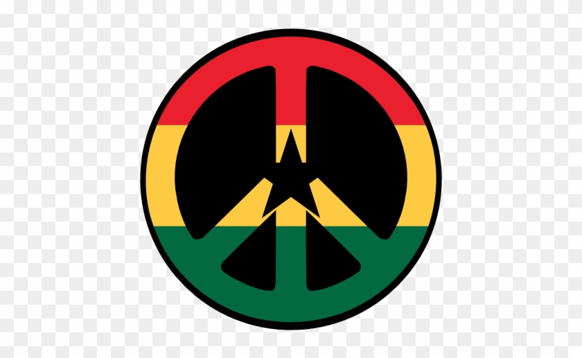 Peace Sign Clipart Cnd - Peace And Love Rasta #502391